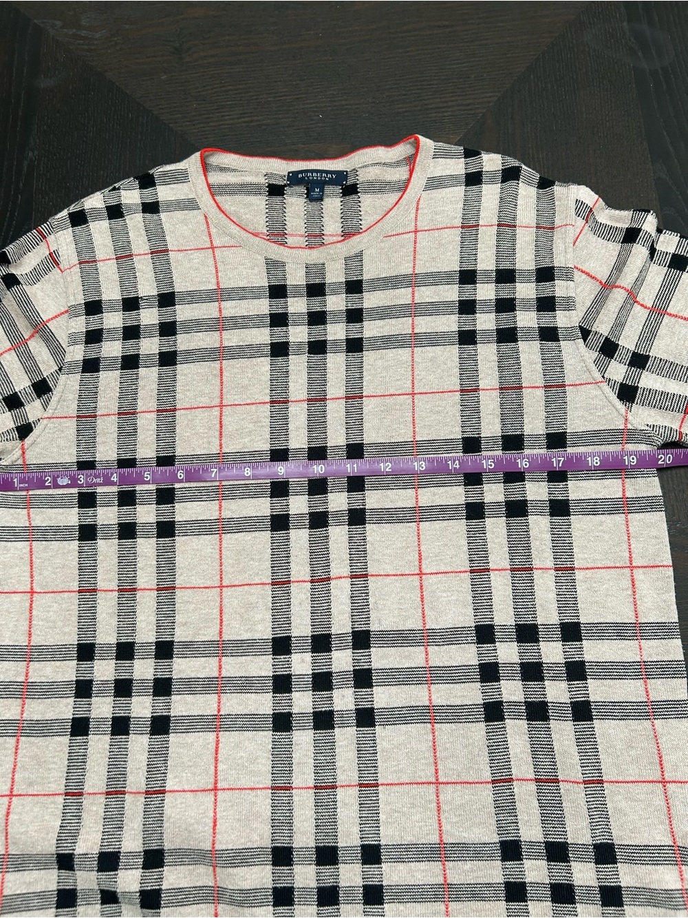 BURBERRY LONDON NOVA CHECK SWEATER 100% COTTON  VTG - Picture 4 of 8